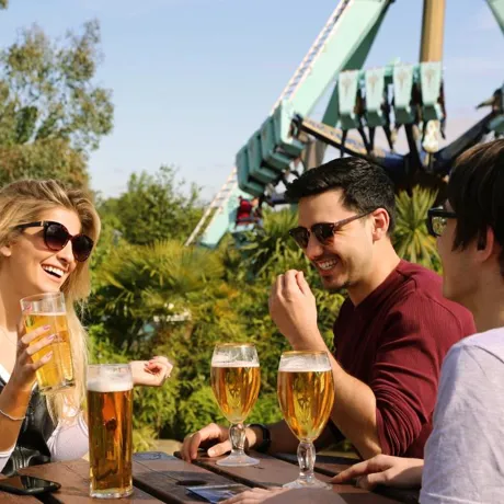 Students drinking beer